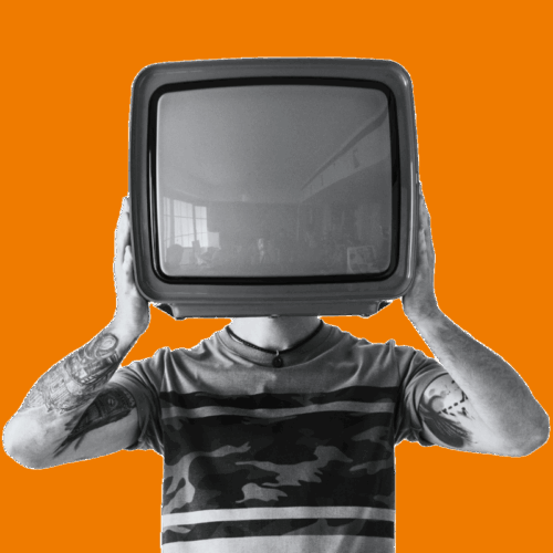 Person writing TV CV